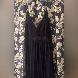 NWT Express black A-line long formal dress